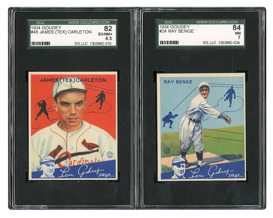 - 1934 Goudey Collection Including HOF (17)