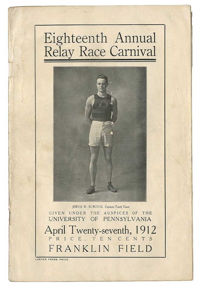 Jim Thorpe 1912 Program Days Before Olympics