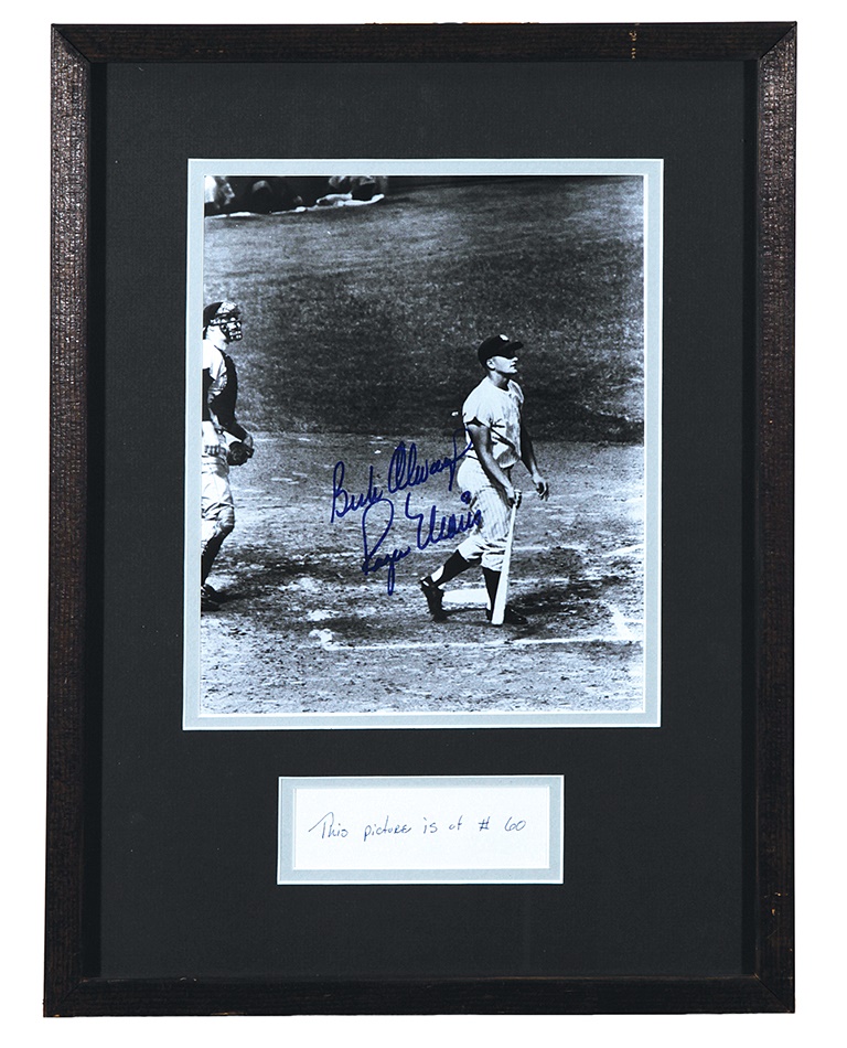 Mantle and Maris - Stunning Roger Maris Signed 8x10 Photo With Note