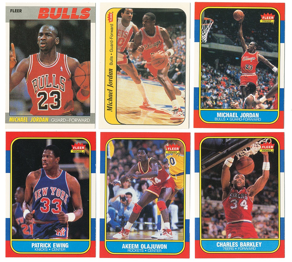 1986-87 Fleer BasketBall Set Collection With Stickers (2)
