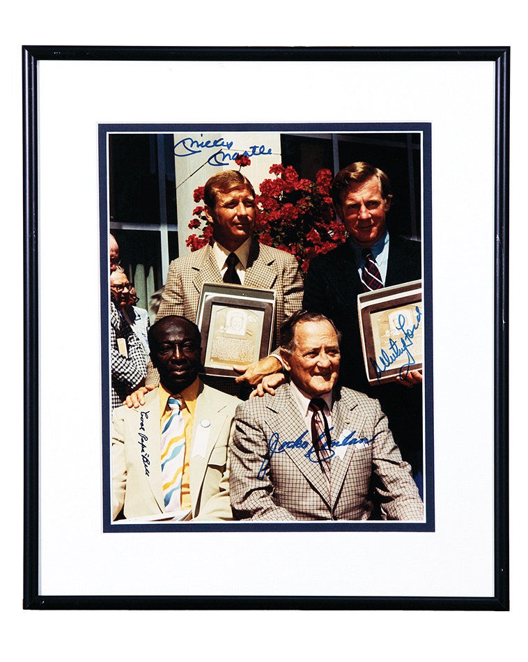 Baseball Autographs - 1974 Mickey Mantle HOF Induction Day Signed Photo