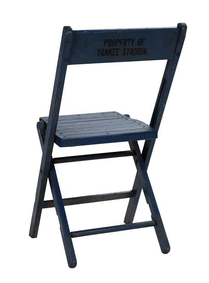 NY Yankees, Giants & Mets - New York Yankee Stadium Stenciled Folding Chair