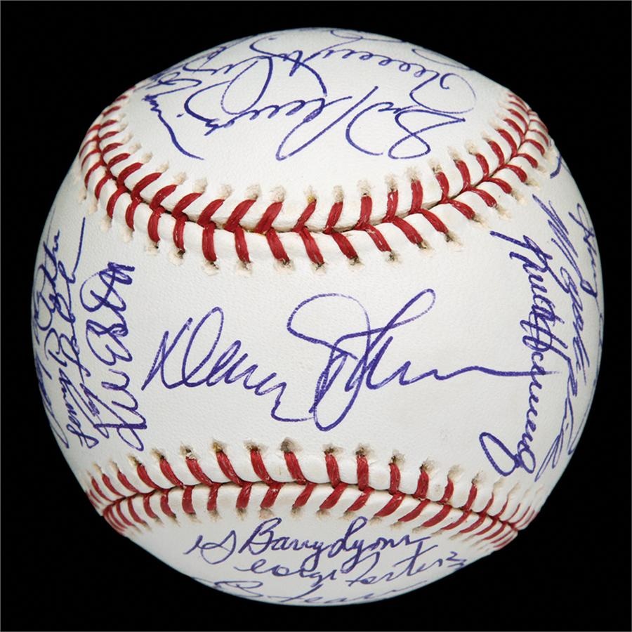 Baseball Autographs - 1986 World Champion NY Mets Team Signed Baseball