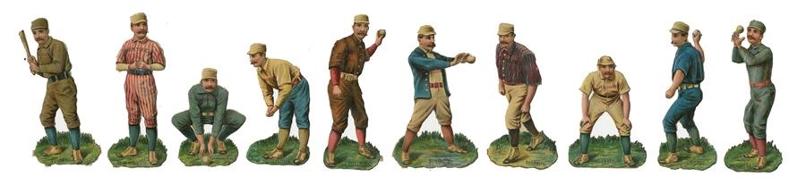 - 1888 Raphael Tuck Baseball Player Diecut Set