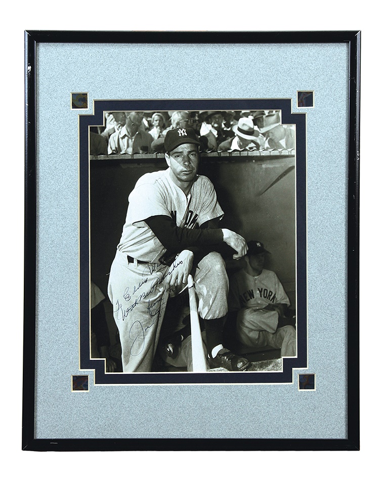 NY Yankees, Giants & Mets - Vintage Signed Joe DiMaggio Photo
