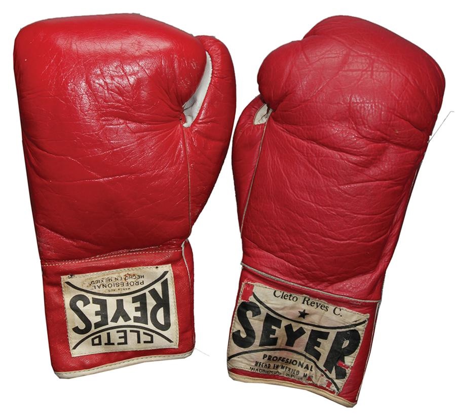 Muhammad Ali & Boxing - Muhammad Ali Training Gloves (Bugner II & Berbick)