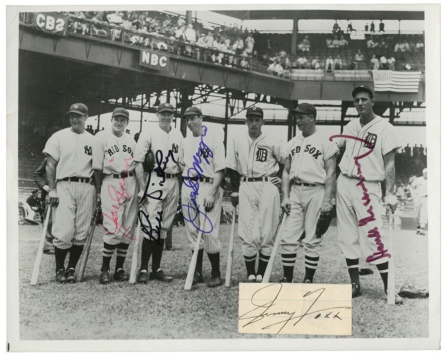 Baseball Autographs - 1937 American League All Stars Signed Photo
