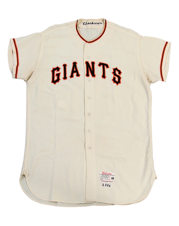 Baseball Equipment - 1962 San Francisco Giants Whitey Lockman Home Jersey