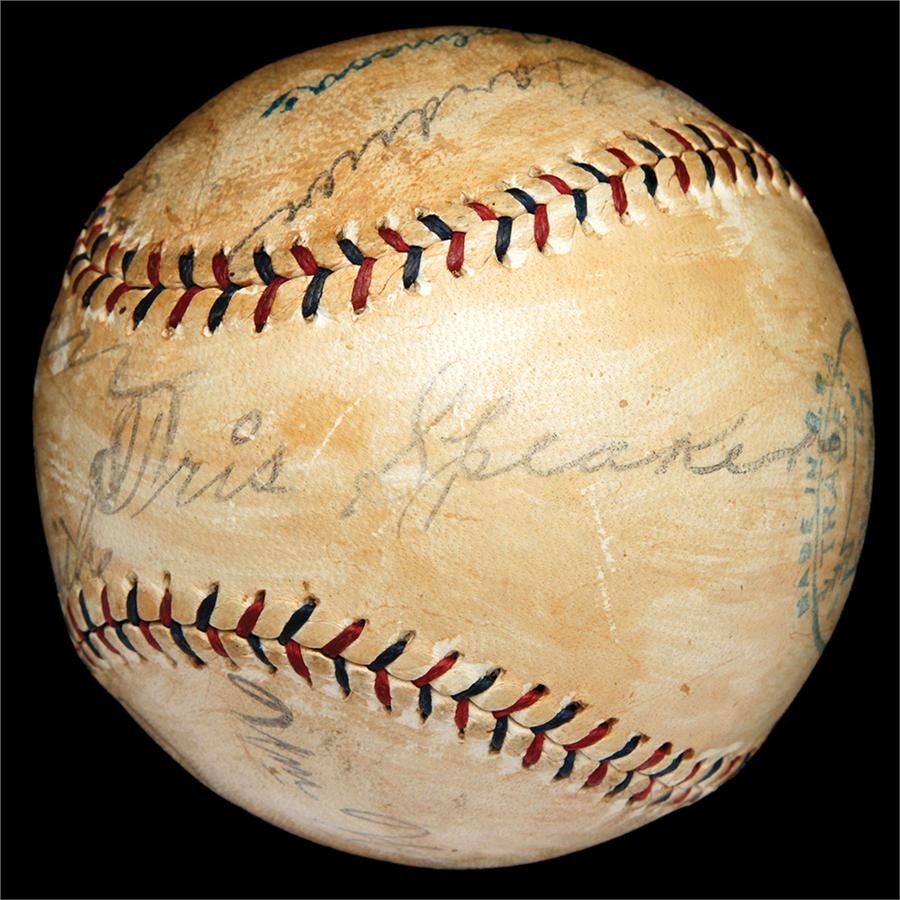 Baseball Autographs - 1920 World Champion Cleveland Indians Signed Baseball