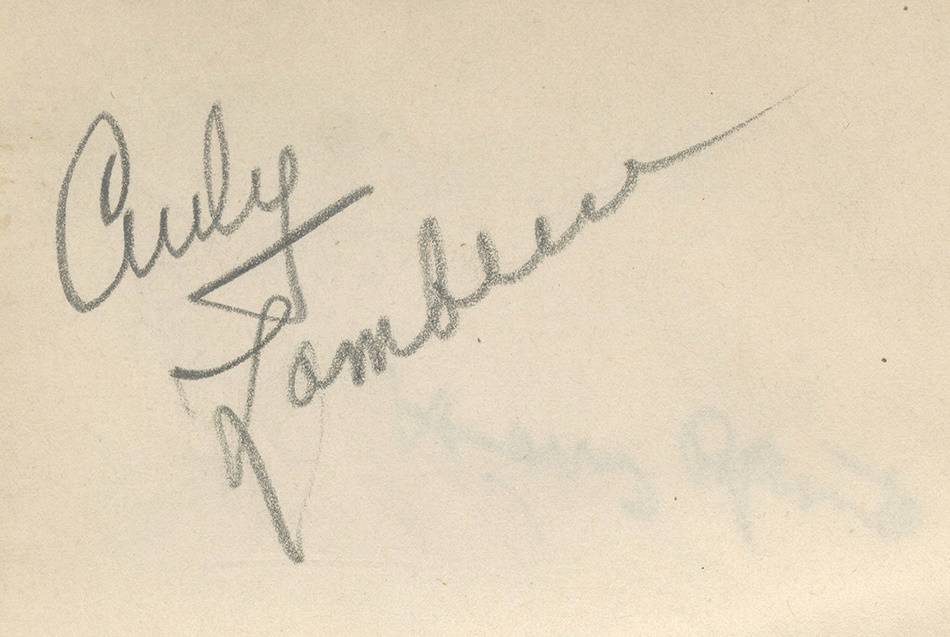 - 1940's Football Autograph Album Including Curly Lambeau & Walt Keisling (30+)