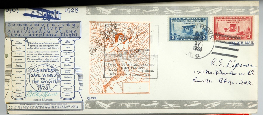 - Orville Wright  Signed 25th Anniversary Of Flight First Day Cover