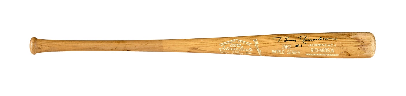 Baseball Equipment - 1962 Bobby Richardson Signed Game-Used World Series Bat