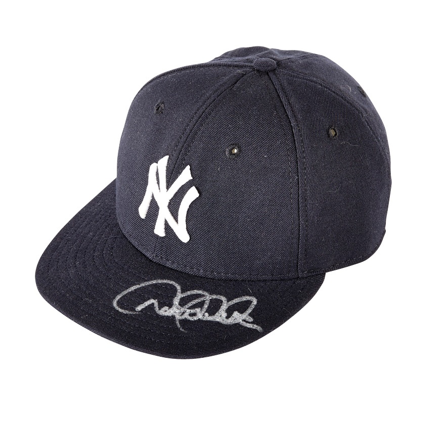 Baseball Equipment - 2004 Derek Jeter NY Yankees Signed Game-Used Hat