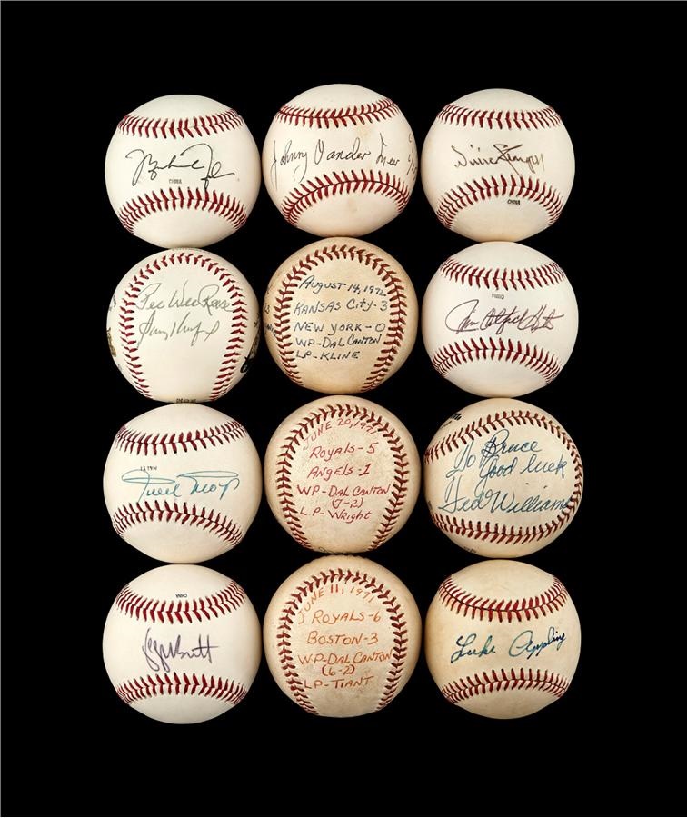 Baseball Autographs - Collection of Baseballs From Bruce Dal Canton