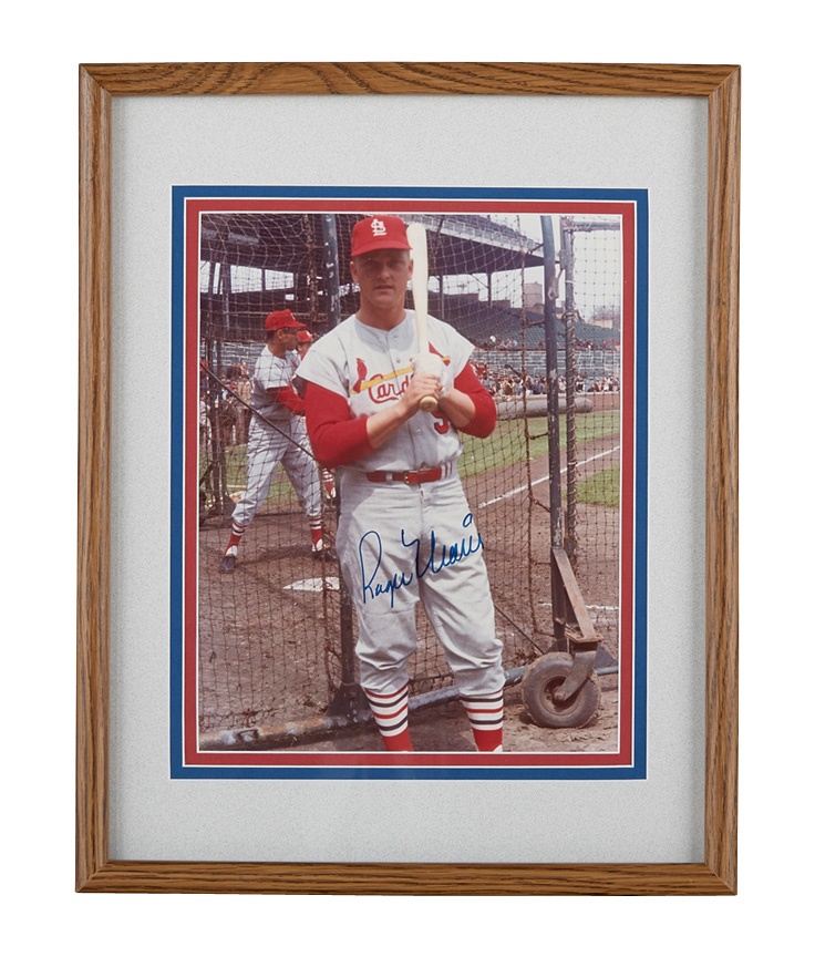 Baseball Autographs - Roger Maris Signed St Louis Cardinals 8 x10