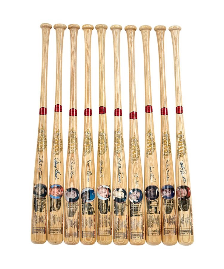 Baseball Autographs - Cooperstown Bat Co. Famous Players Series Signed Bats Including Ted Williams (10)