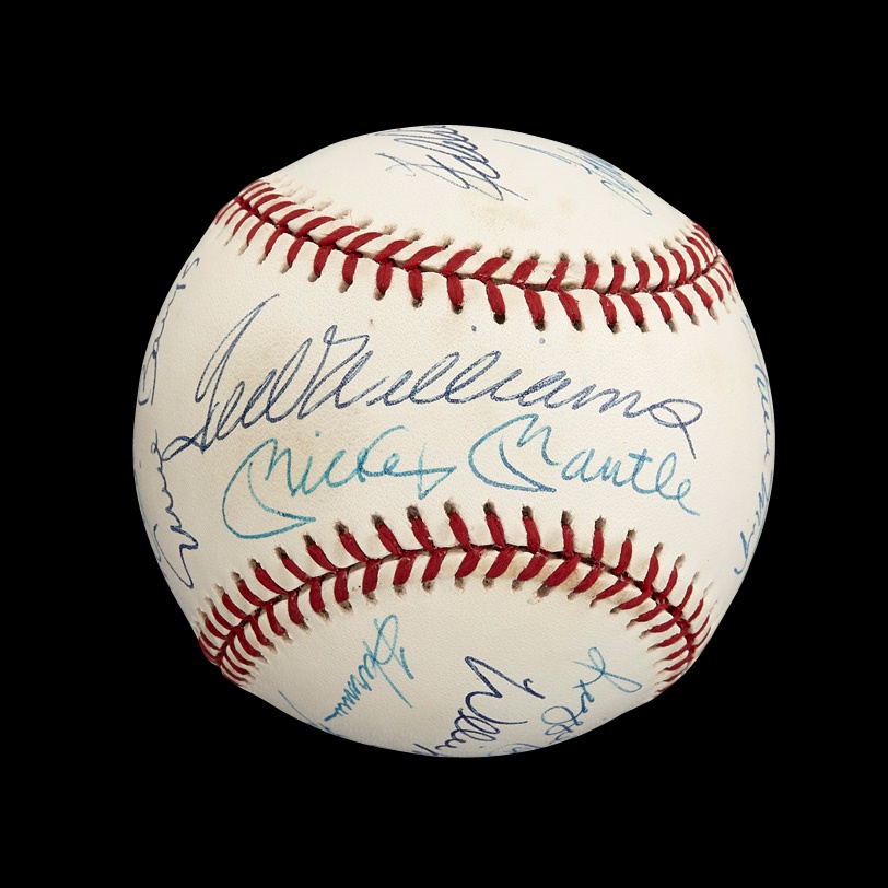 Baseball Autographs - 500 Home Run Club Signed Baseball