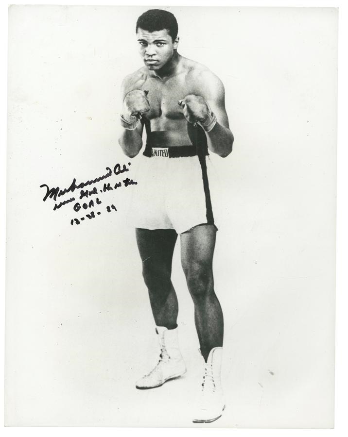 Muhammad Ali & Boxing - Cassius Clay 11" x 14" "Muhammad Ali" Elaborately Signed Photograph