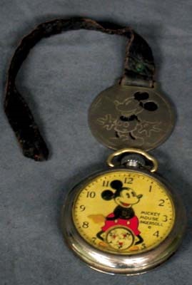 - Mickey Mouse Ingersoll Pocket Watch In Box