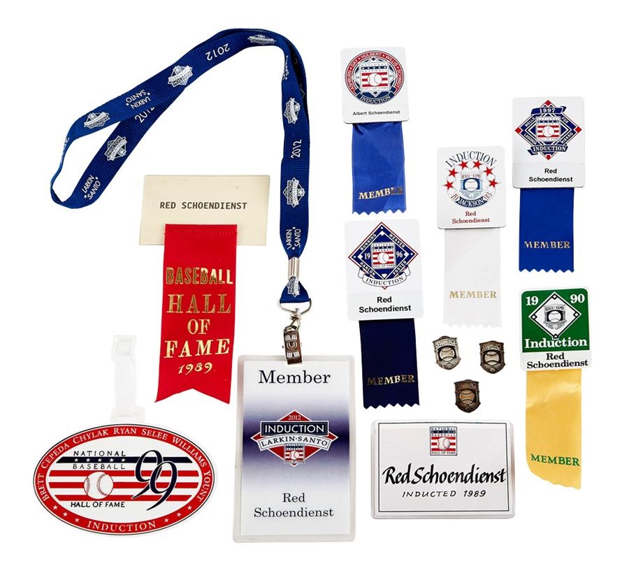 Red Schoendienst Jewelry & Awards - Hall of Fame Name Tags, Pins and Golf Tag (15)