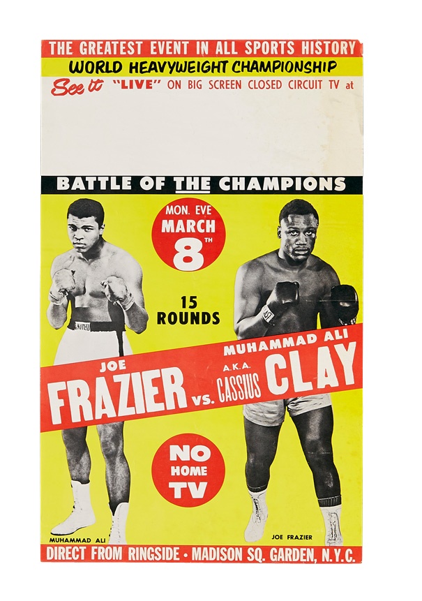 Muhammad Ali & Boxing - 1971 Muhammad Ali vs. Joe Frazier I Closed Circuit Poster