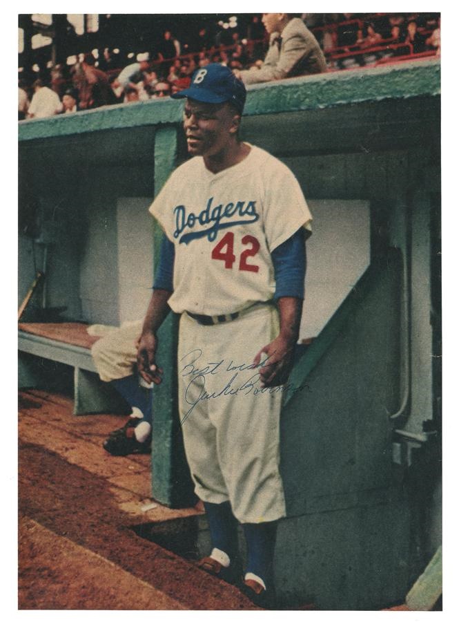 Baseball Autographs - Jackie Robinson Signed Photo
