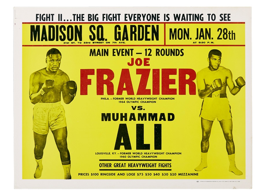 Muhammad Ali & Boxing - Important Find of 10 Ali-Frazier II Posters (10 pieces)