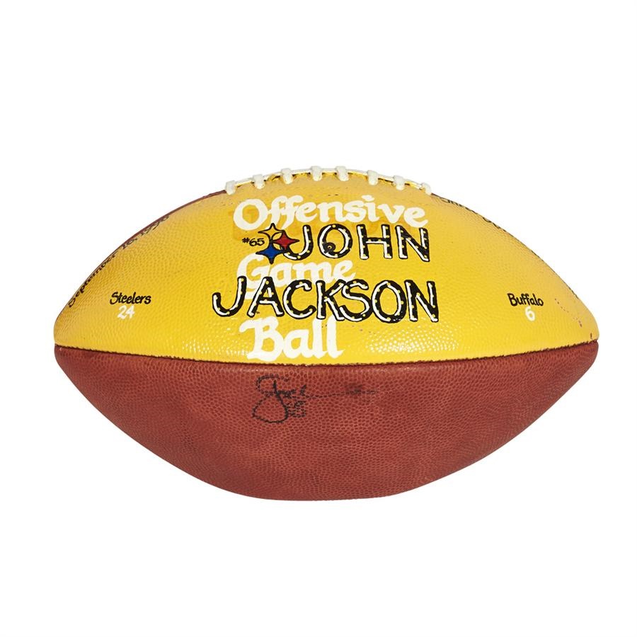 - 1996 Pittsburgh Steelers Hand-painted Game Ball