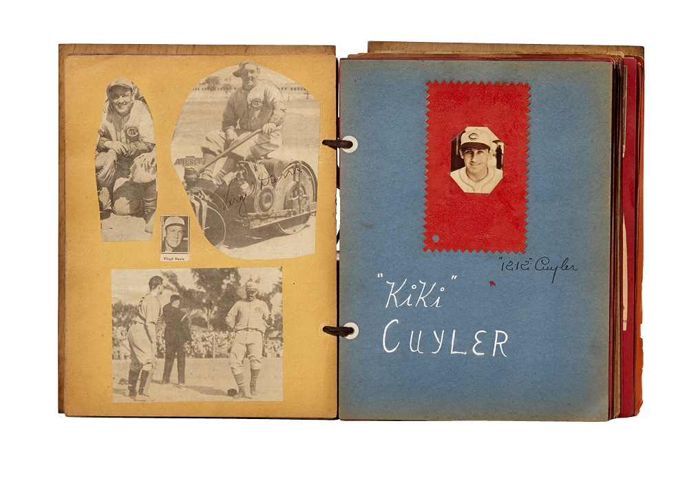 Baseball Autographs - 1936 Cincinnati Reds Folk Art Scrapbook with Autographs