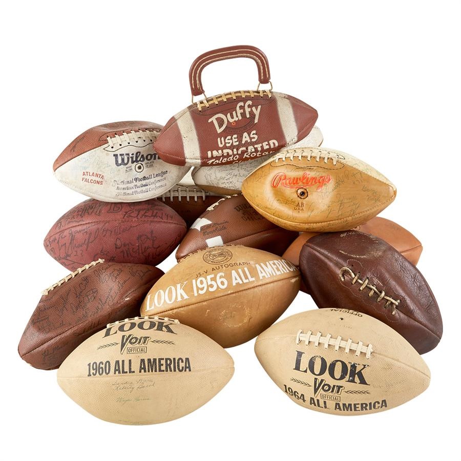 - Look All-American Signed Trophy Balls & More (14 pieces)