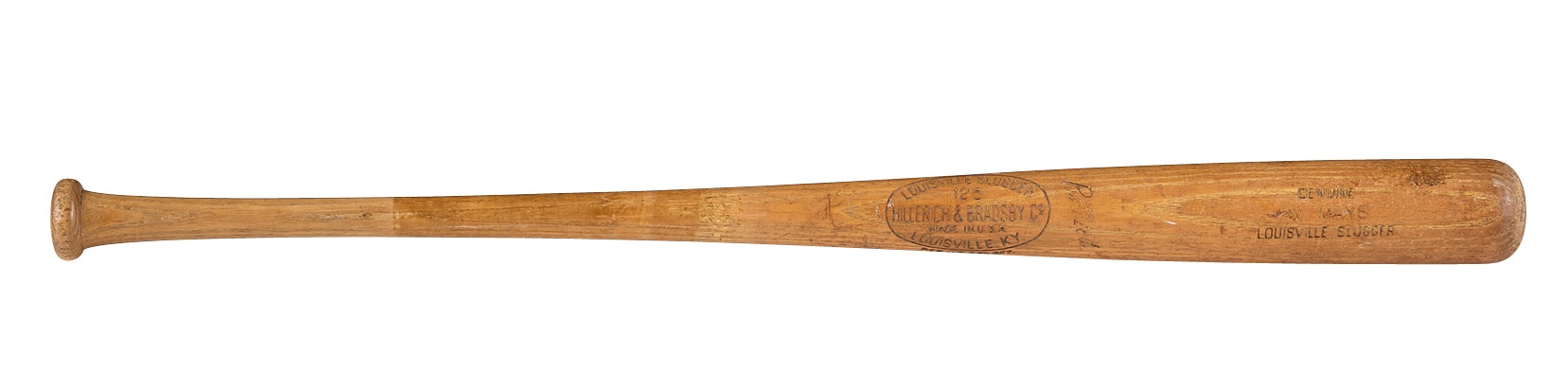 - 1955 Willie Mays New York Giants Game Used Bat (PSA 9)