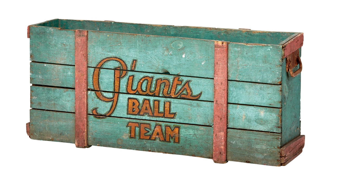 Sports Fine Art - 1930s Giants Barnstorming Bat Crate