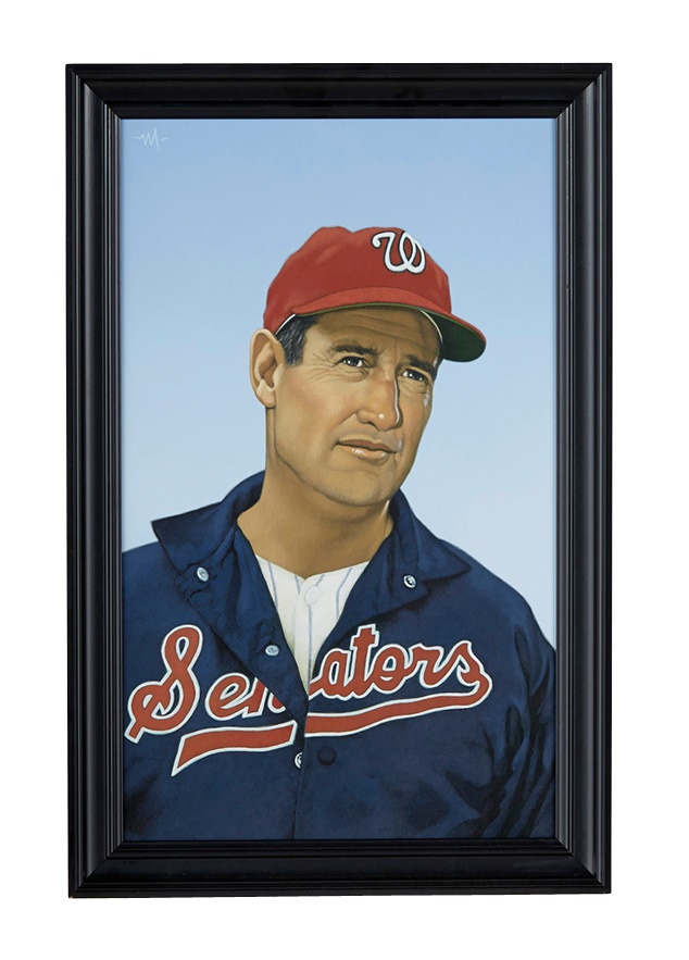Sports Fine Art - Ted Williams Portrait By Arthur K. Miller