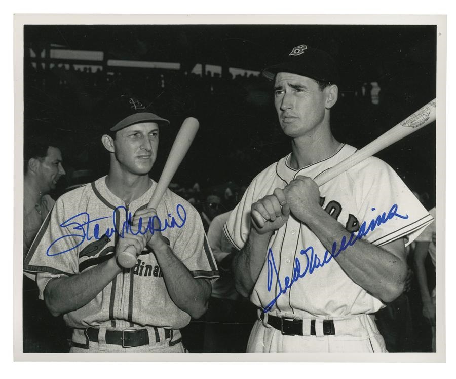 Baseball Autographs - Signed Photo Collection Including Mantle, DiMaggio, and Williams(3)