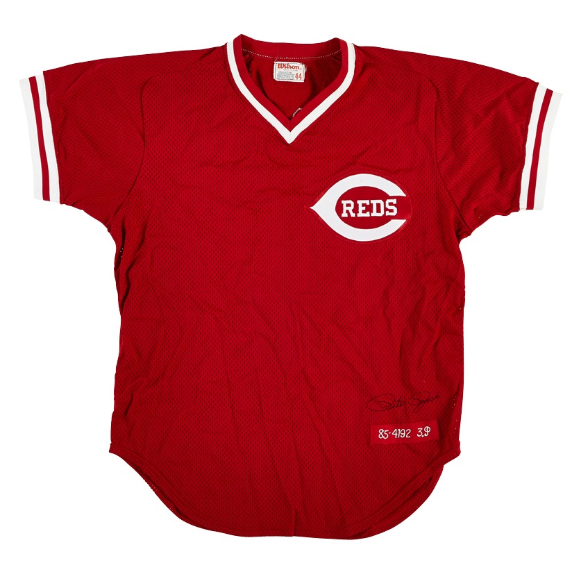 Baseball Equipment - 1985 Pete Rose Signed Batting Practice Jersey