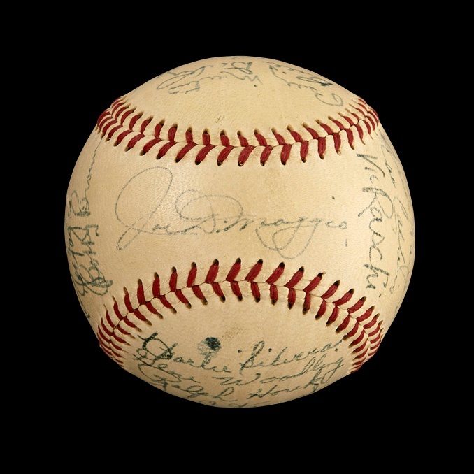 Baseball Autographs - 1950 World Champion New York Yankees Team-Signed Baseball