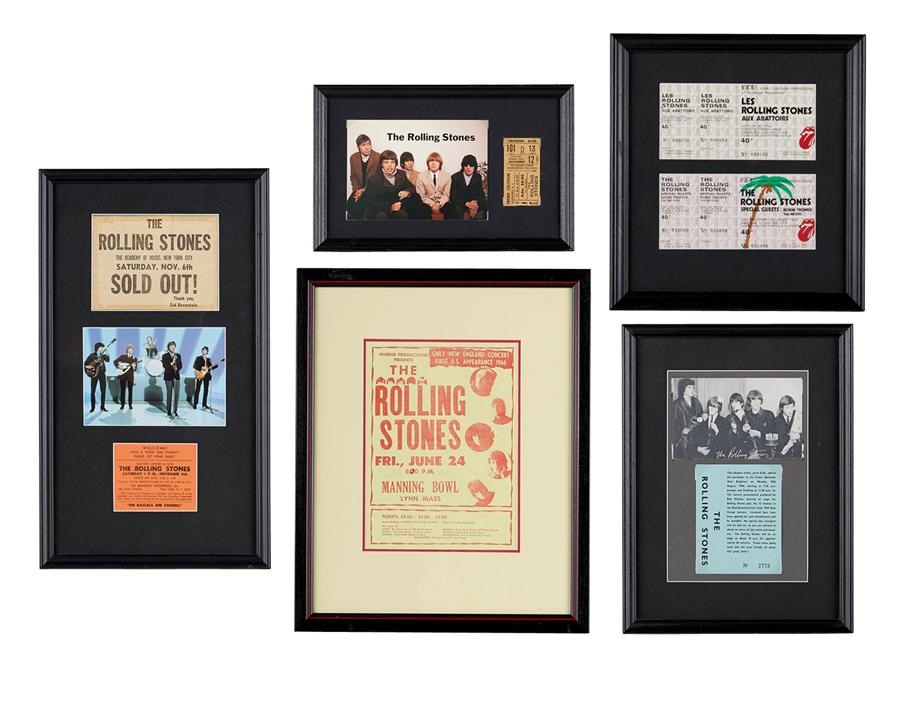 1964-1976 Rolling Stones Ticket & Handbill Collection (6)