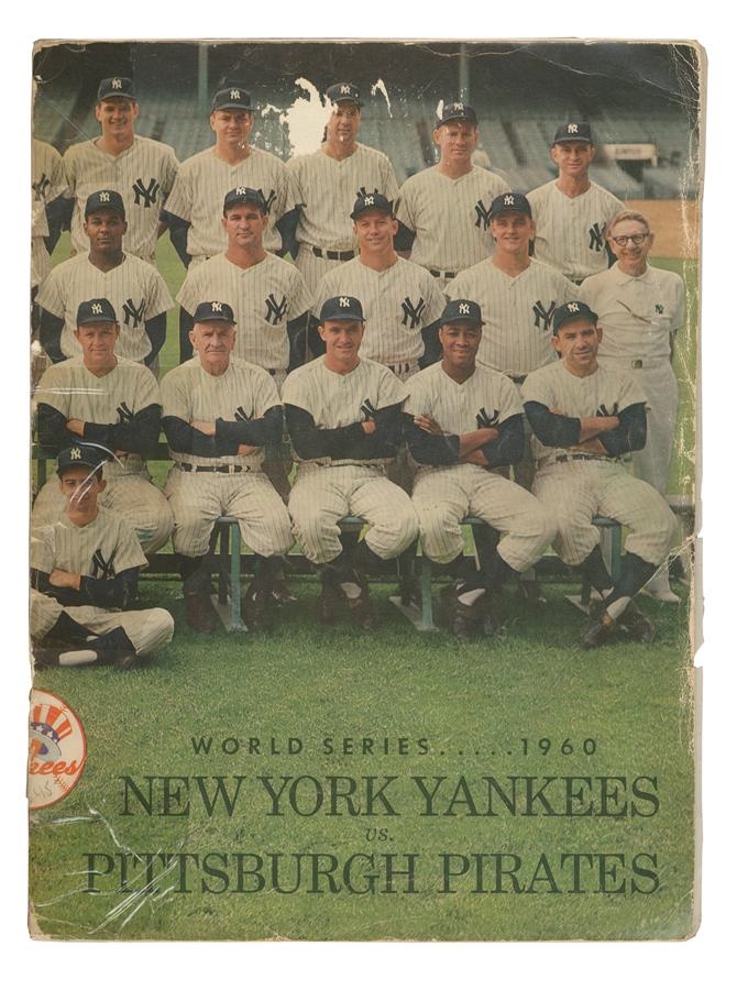 Baseball Autographs - 1960 Pittsburgh Pirates Team-Signed World Series Program Including Clemente