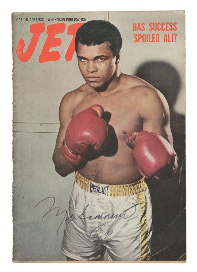 Muhammad Ali Vintage Signed 1975 Jet Magazine