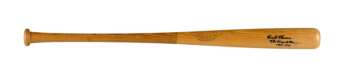 Baseball Equipment - 1954 Frank Thomas Signed Game-Used All-Star Bat