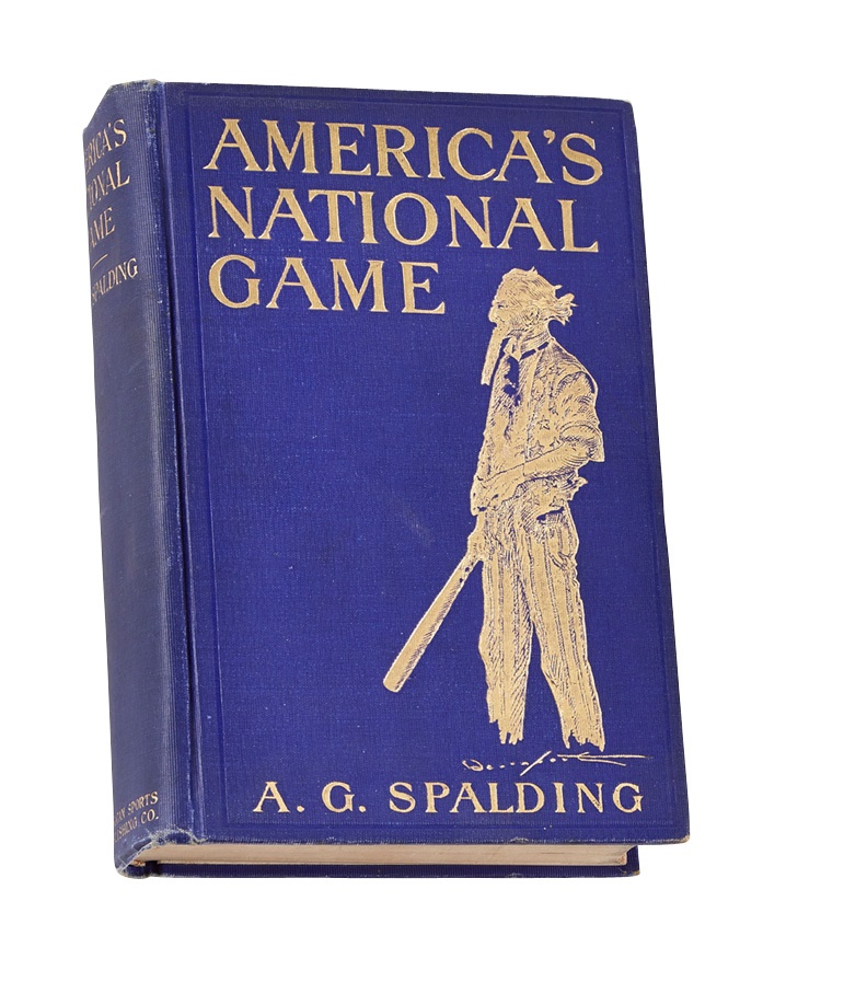Baseball Autographs - A.G. Spalding Signed Book Inscribed to Military Personage