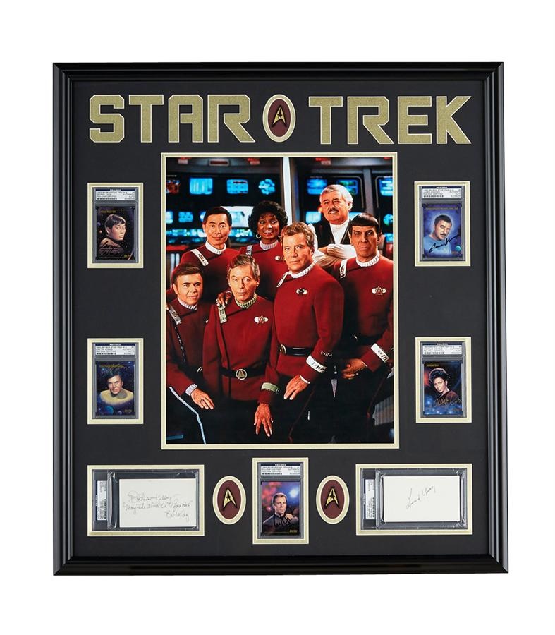 Unique Star Trek Cast-Signed Display