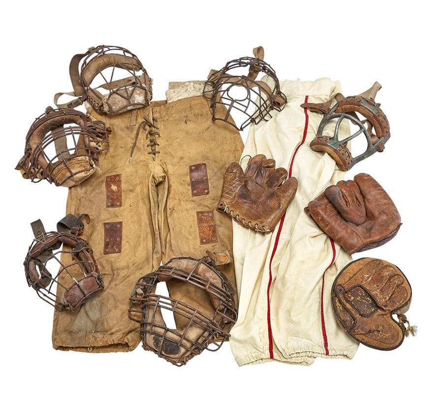 Baseball Equipment Collection Including Catchers Masks (20+)
