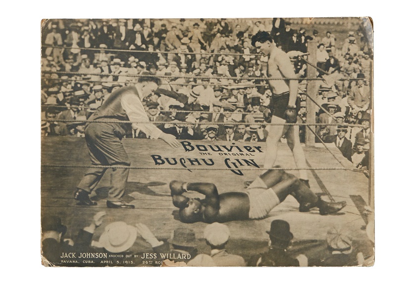 Muhammad Ali & Boxing - Jack Johnson-Jess Willard Bucha Gin Poster