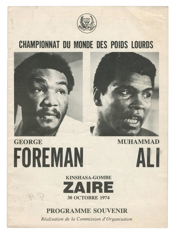 Muhammad Ali & Boxing - Muhammad Ali vs. George Foreman Official Program (1974)