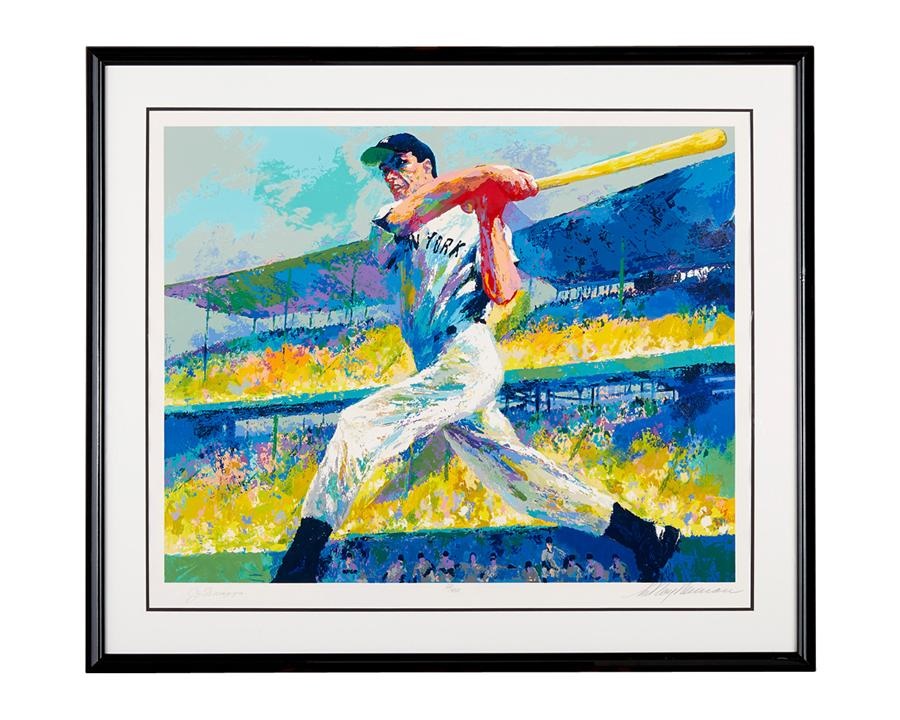 Sports Fine Art - Joe DiMaggio Serigraph by LeRoy Neiman
