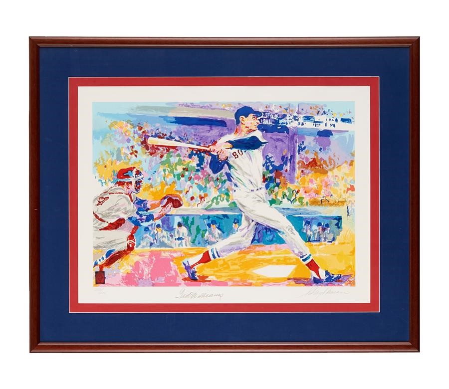 Sports Fine Art - Ted Williams Serigraph by LeRoy Neiman