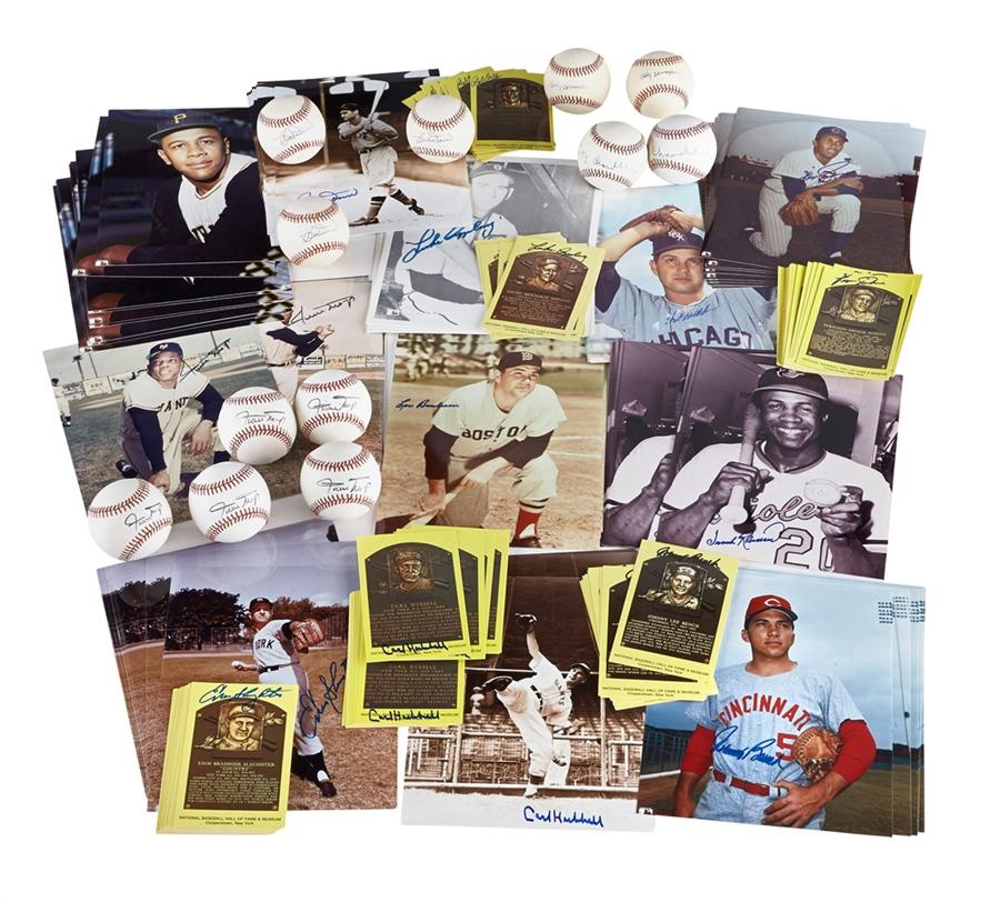 Baseball Autographs - Quantity of Baseball Autographs with Many Deceased Hall of Famers