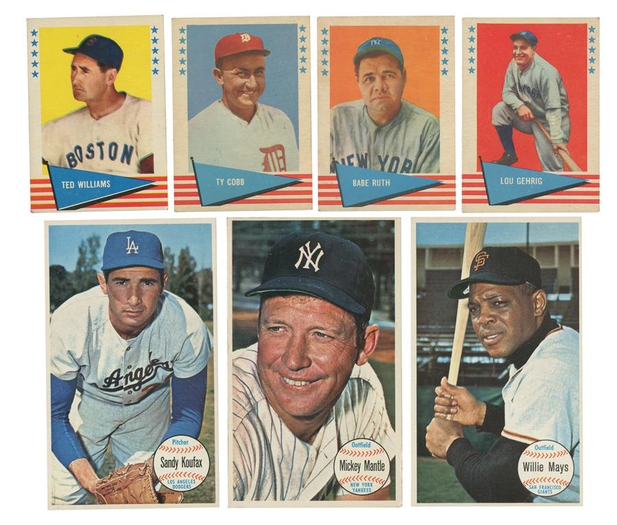 1961 Fleer All-Time Greats, 1961 Golden Press and 1964 Topps Giants Complete Sets (3)