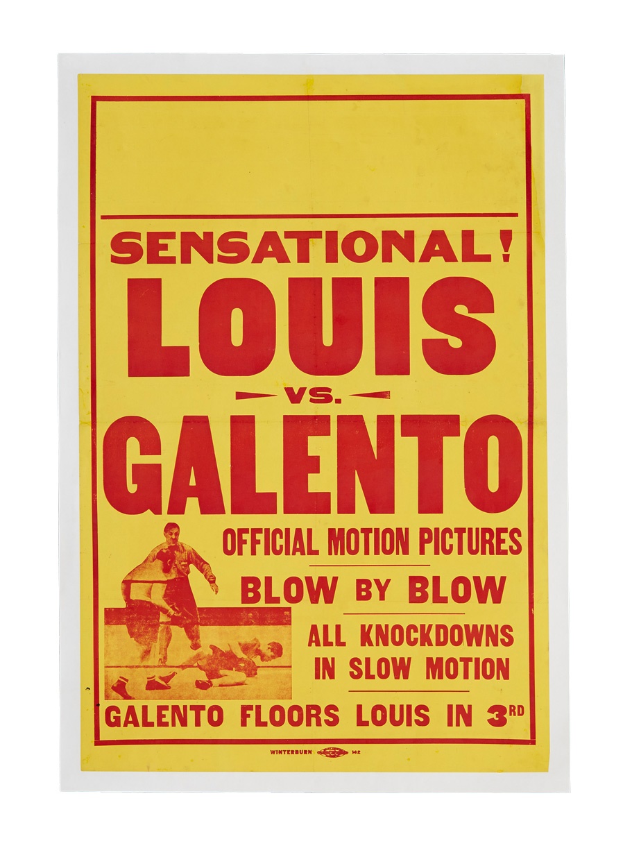 - Joe Louis vs. Tony Galento Fight Film Poster (1939)
